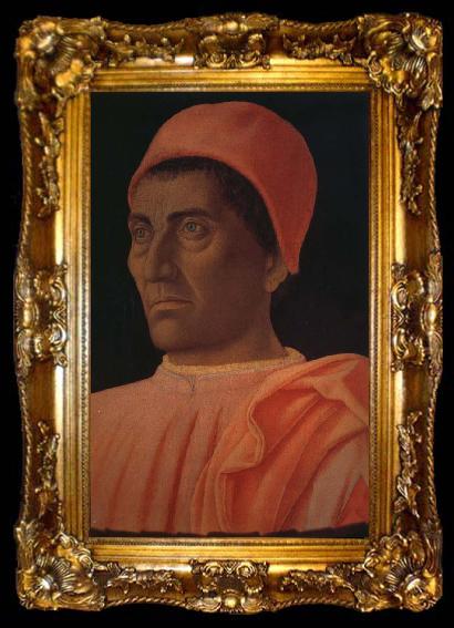 framed  Andrea Mantegna Medici portrait, ta009-2